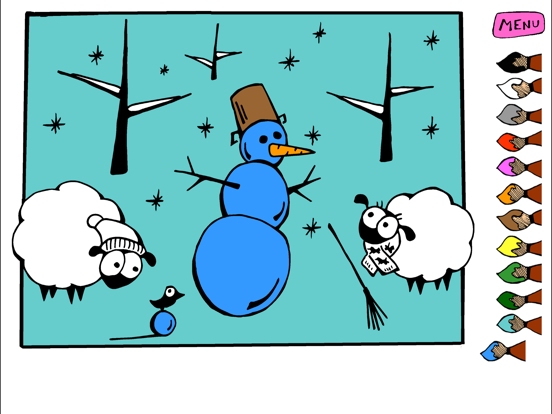 Nora The Sheep Coloring Book app screenshot 2