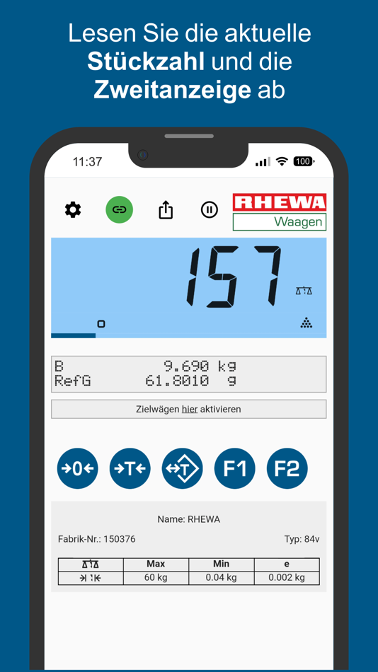 #2. RHEWA Remote Scale (iOS) By: RHEWA-WAAGENFABRIK August Freudewald GmbH & Co. KG