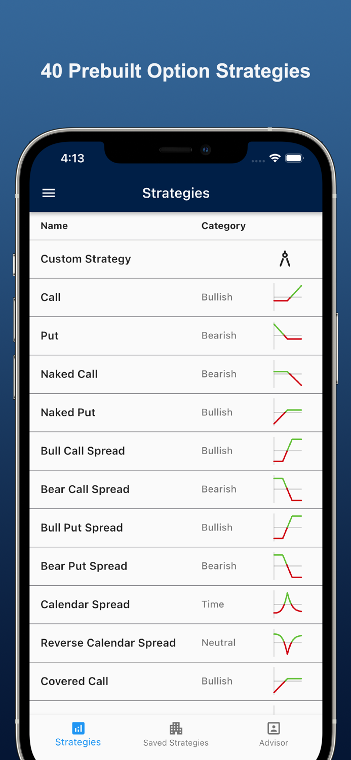 Optactic Option Strategy Tool