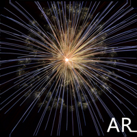 Real AR fireworks
