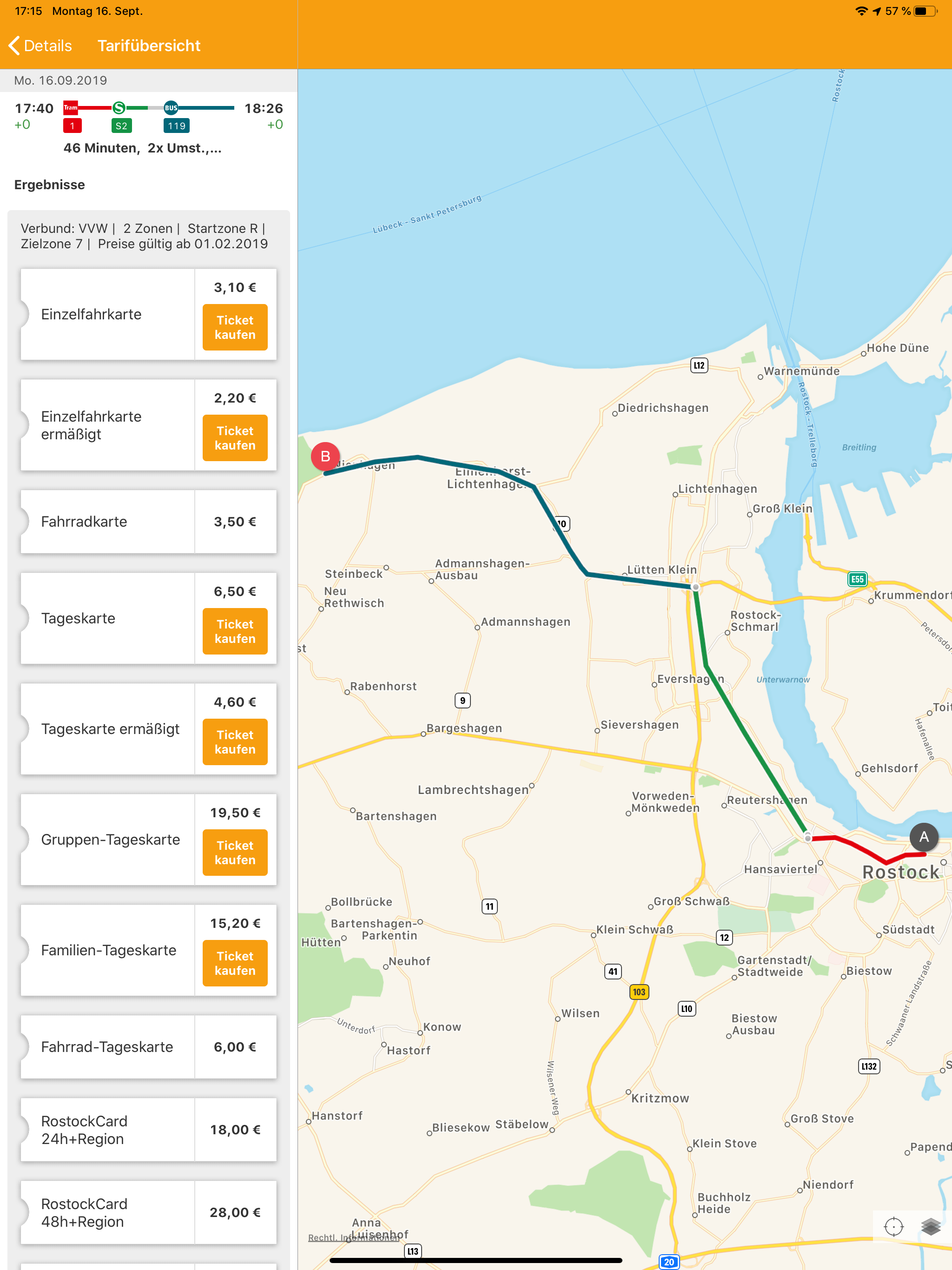 VVW Fahrpläne & Tickets screenshot 12