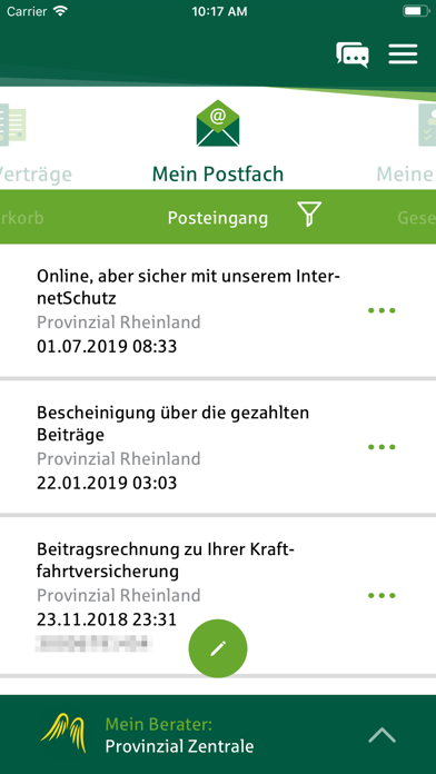 MeineProvinzial Screenshot