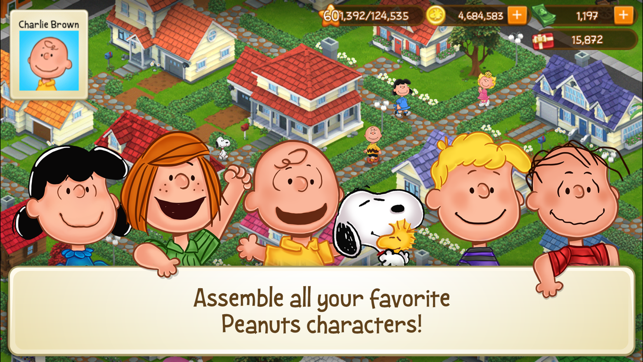 Peanuts: Snoopy Town Tale iOS Mod IPA screenshot 4 - iOS game interface