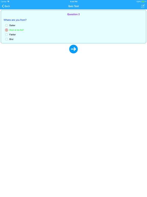 Learn Danish Language Offline iPad screenshot 4 - Education app