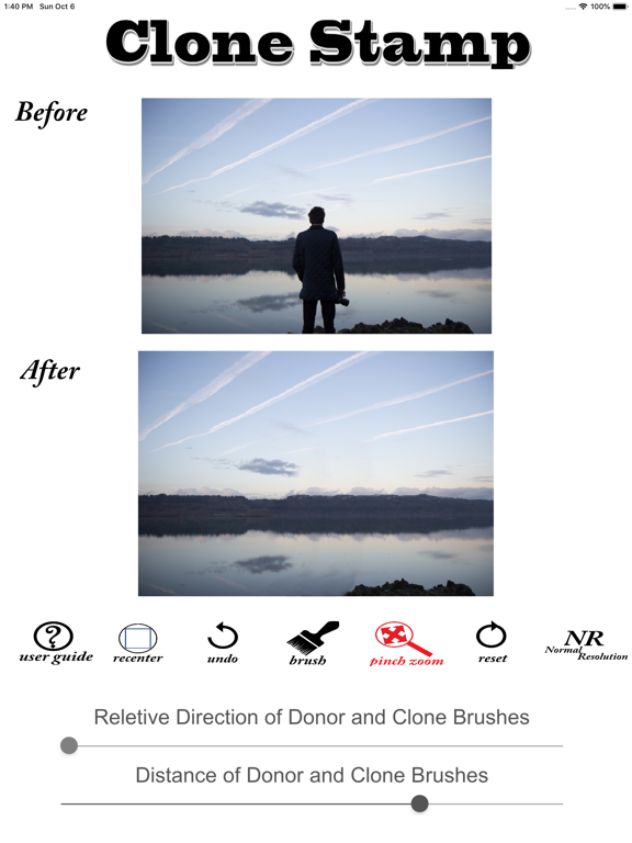 Object Removal Clone Stamp iPad screenshot 4 - Photo & Video app
