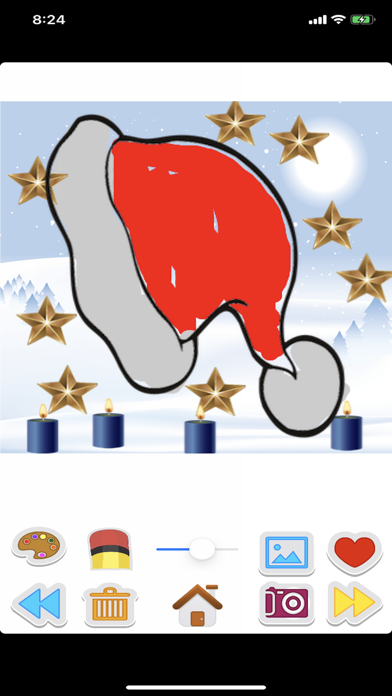 Screenshot #1 pour A Christmas Coloring App
