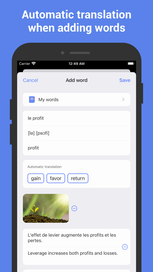 #4. Learn French with Flash cards! (iOS) 由: Nikita Olifer