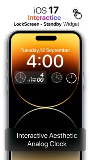 analog clock - desk widget iphone screenshot 2