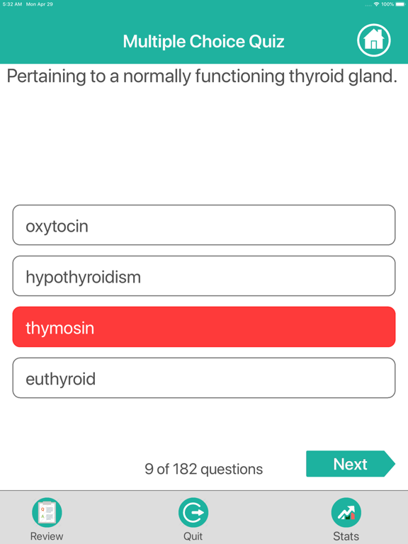 Screenshot #5 pour Endocrine System Medical Terms