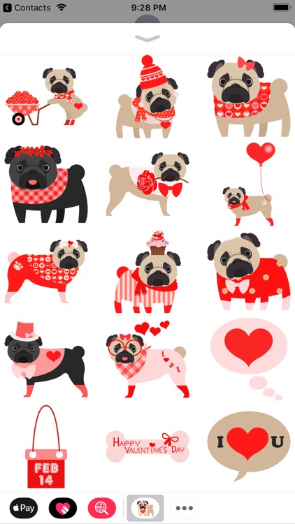 Pug Love Stickers screenshot-3