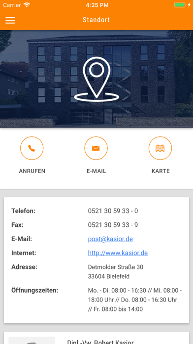 R. Kasior Steuerberater Screenshot