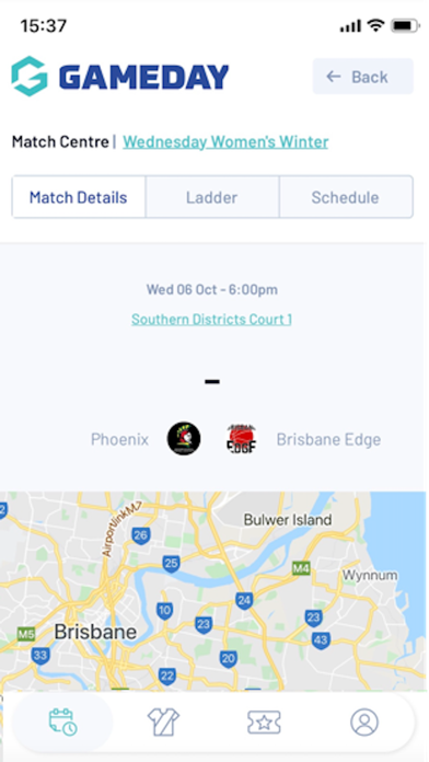 GameDay App Screenshot