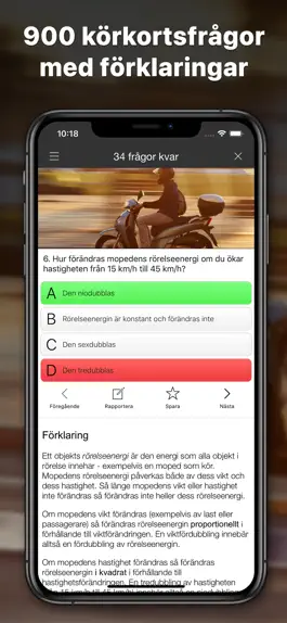 Game screenshot iKörkort Moped apk