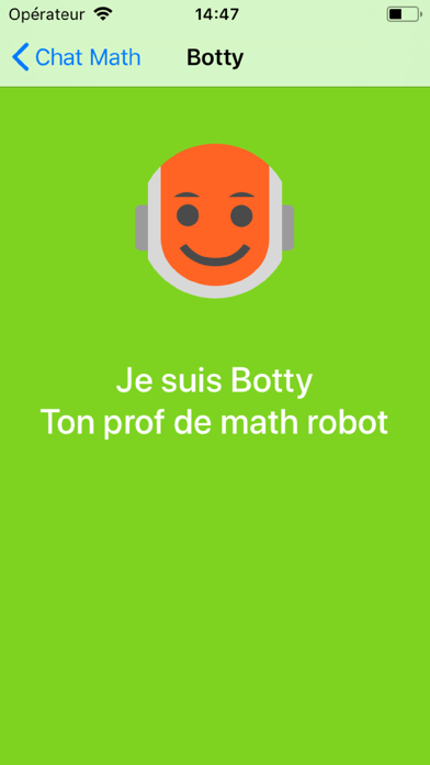 Math Chat - mon prof robot