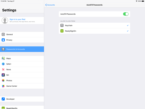 ReadySignOn iPad screenshot 8 - Productivity app