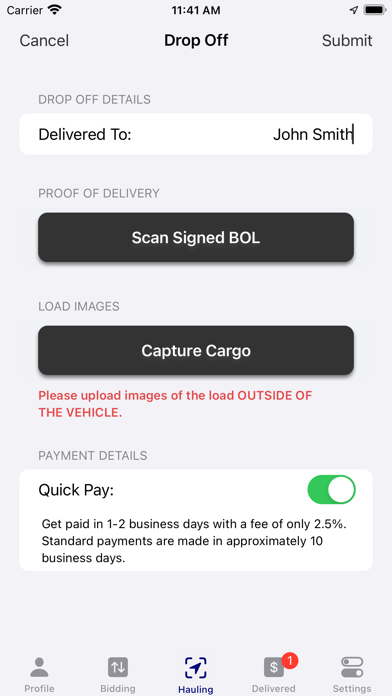 ET U-BID | Expeditus Transport Screenshot