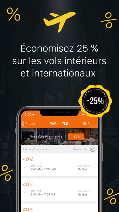 Screenshot #2 pour Vols pas chers et voyages
