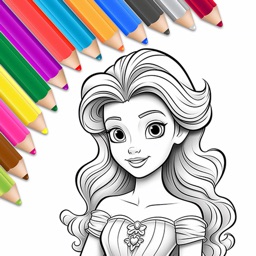 My Princess: Coloring Book 2+