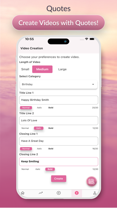 unfoldQuotes Screenshot