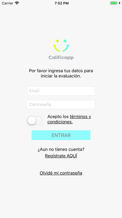 Calificapp Screenshot