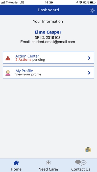 UHC Student Resources Screenshot