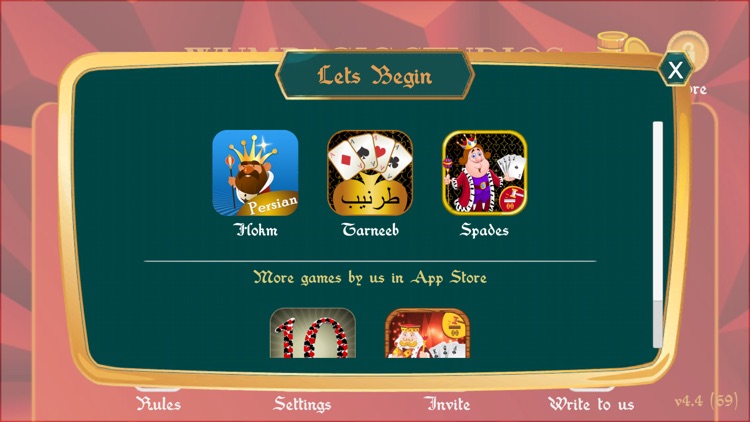 Hokm, Tarneeb & Spades