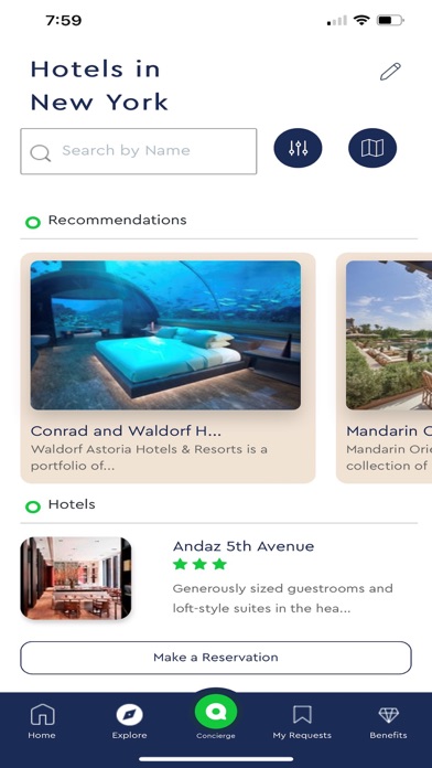 Aspire Lifestyles Concierge Screenshot