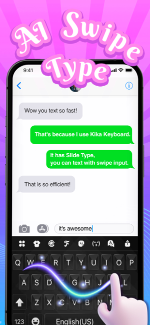 ‎Клавиатура Kika - темы, Emojis Screenshot