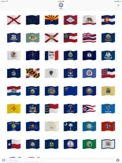 50 Flags: state flag stickers iPad image 2