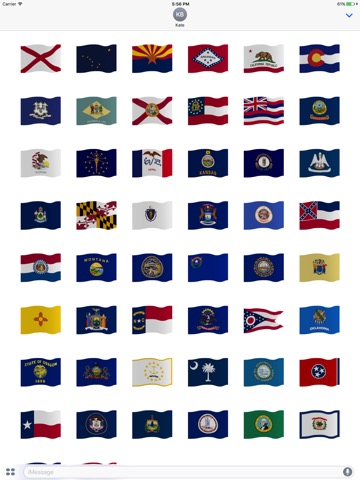 50 Flags: state flag stickersのおすすめ画像2