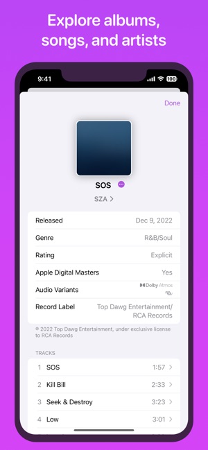 MusicSmart - Liner Notes su App Store
