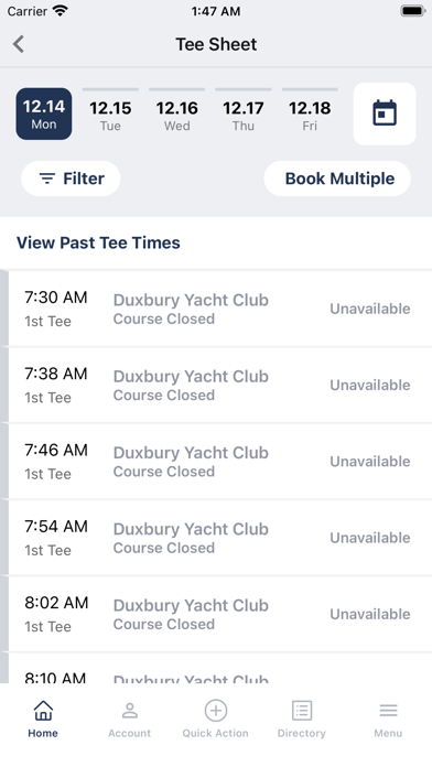 Duxbury Yacht Club Screenshot