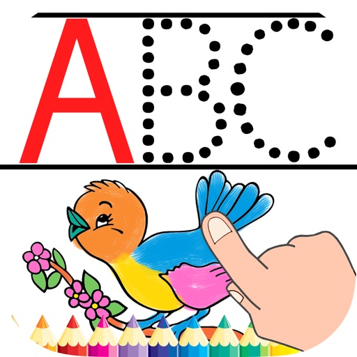 ABC Writing & Animals Coloring Icon