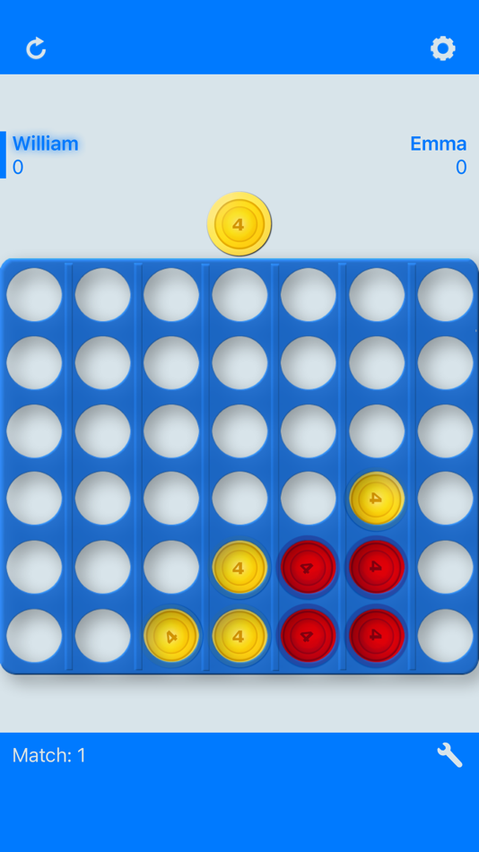 #1. 4 in a row! (iOS) 来自: Sonya Marcarelli