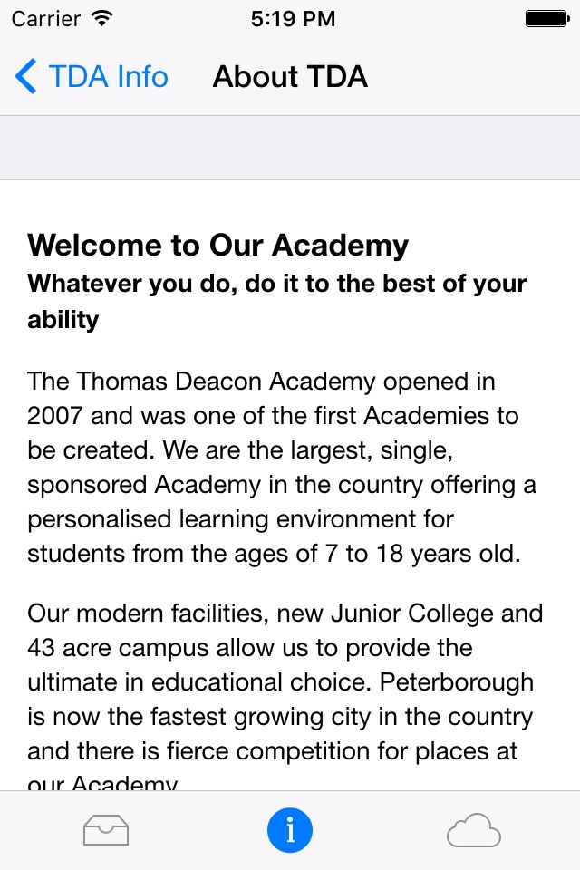 Thomas Deacon Academy screenshot 4