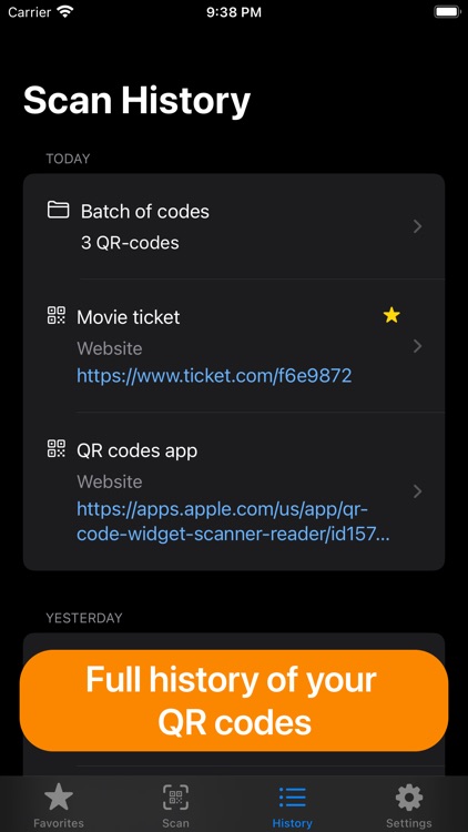 QR-code Widget: scanner reader screenshot-3