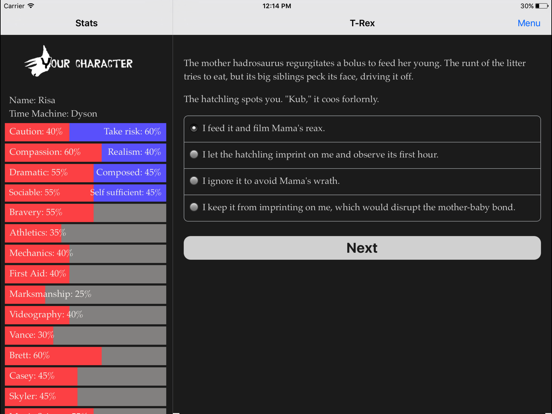 T-Rex Time Machine iPad app afbeelding 3