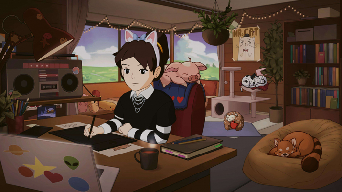 Comfy Girl - Cute and Aesthetic