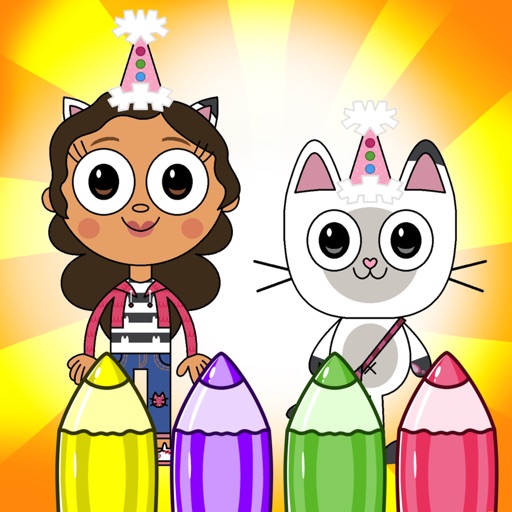 Gabby Coloring and Dress Up iOS App