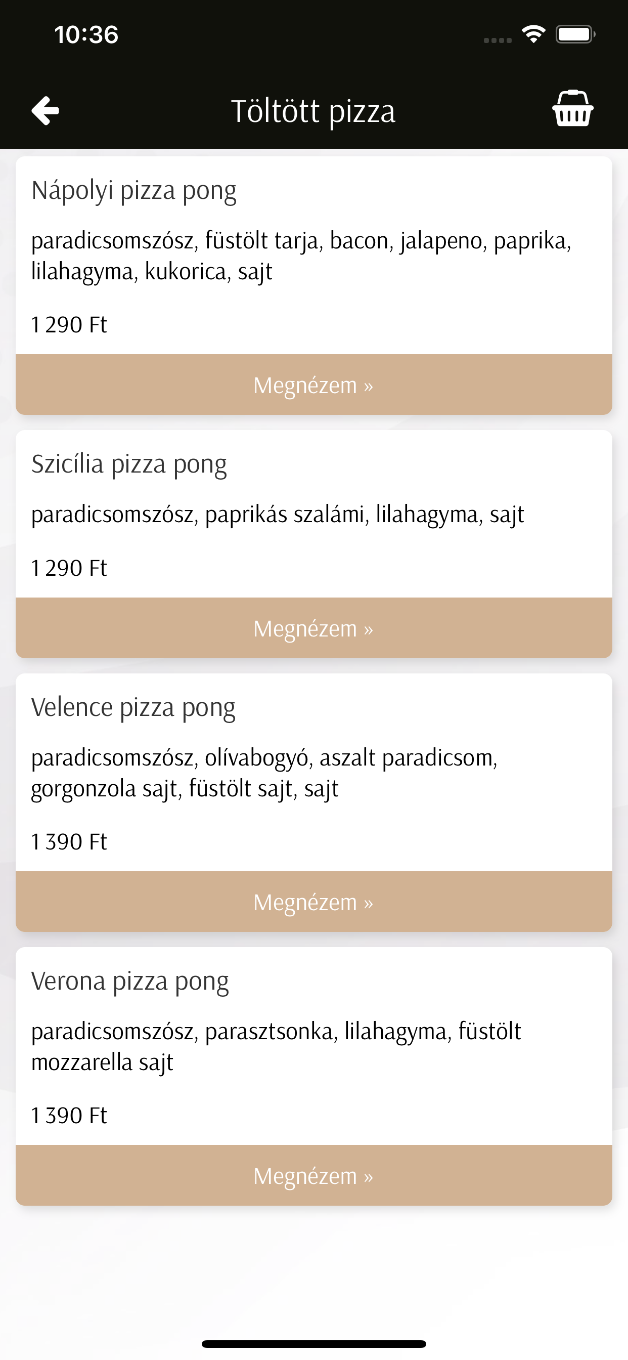 Alibi Pizzéria Kávéház