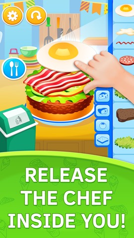 Burger Chef. Baby Kitchen Gameのおすすめ画像4