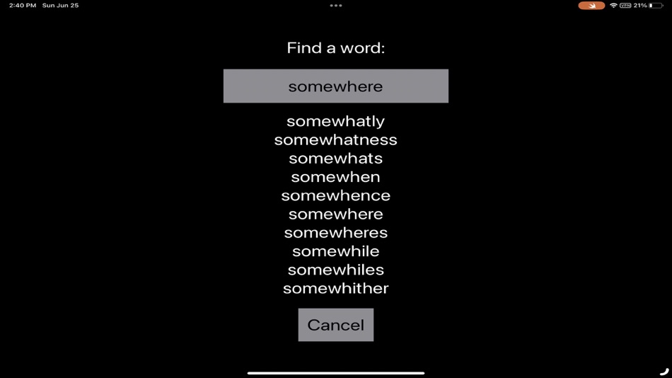 #7. Word-Square (iOS) Podle: Thomas Cavalli