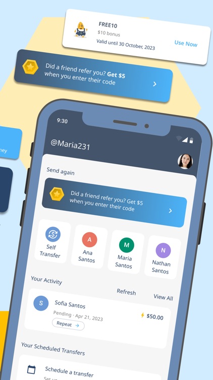 TANGGapp: Money Transfers