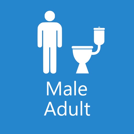 Toileting: Male icon