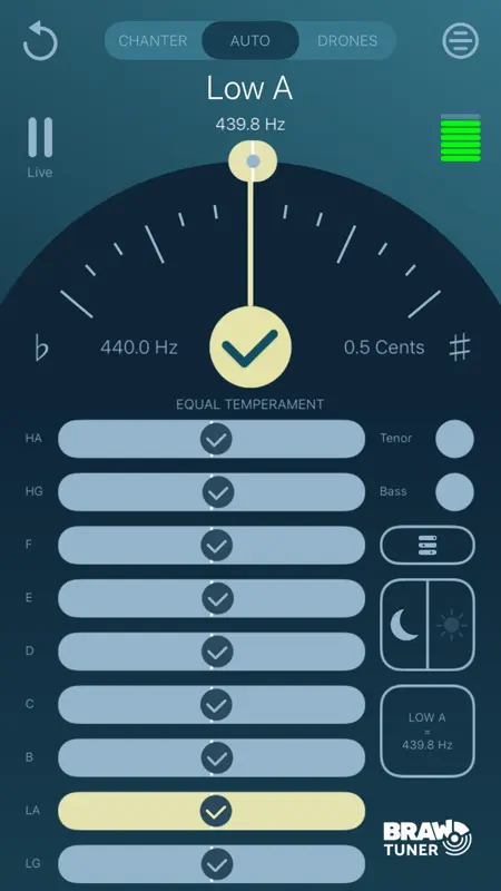 Braw Bagpipe Tuner screenshot 2 of 4