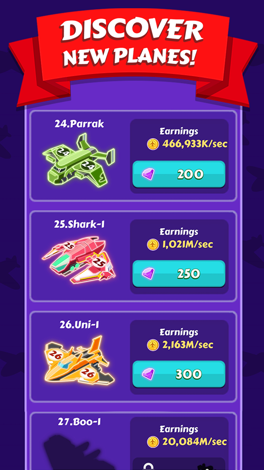 #3. Merge Planes Neon Game (iOS) 由: Baxter Games Newcastle Limited