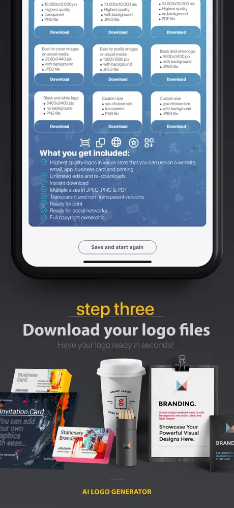 AI Logo Generator - Легкий лог