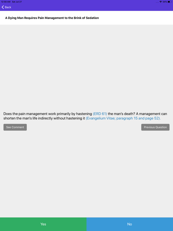 Catholic Medical Conscience iPad screenshot 3 - Medical app