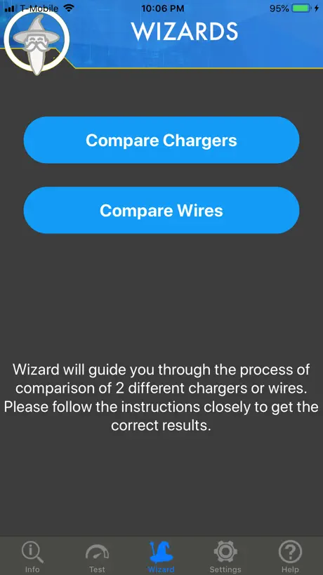 Ampere - battery charge info