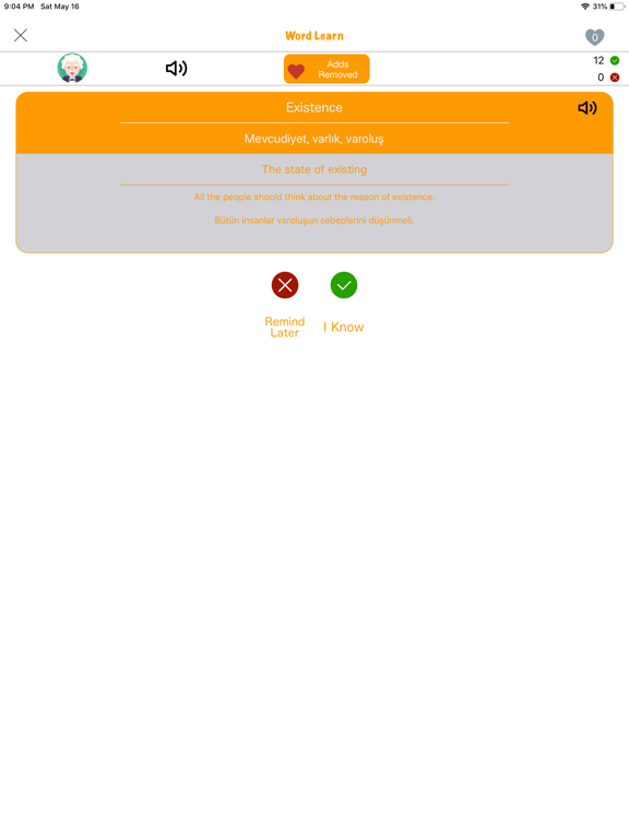 English Quiz : Learn English iPad screenshot 6 - Education app